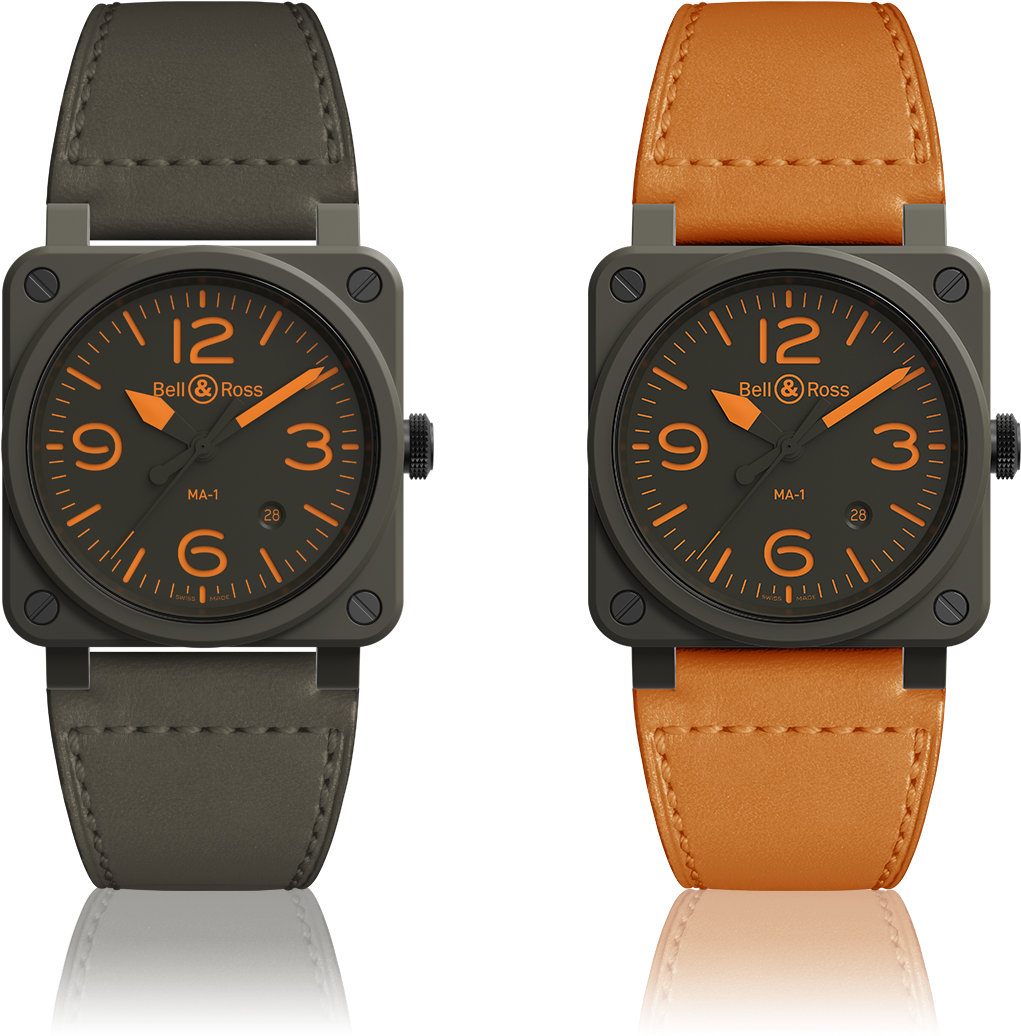 Br03 92 Ma - Bell & Ross Clipart (1161x1095), Png Download