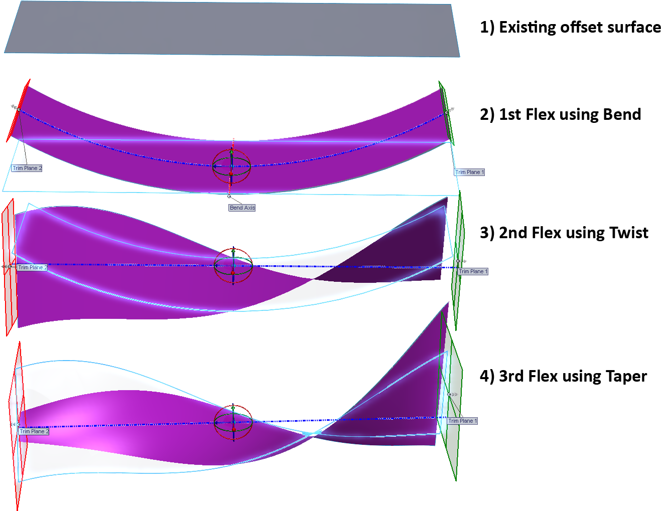 Figure 1 Using Successive Flex On Surface Body - Sailing Clipart (1481x1145), Png Download