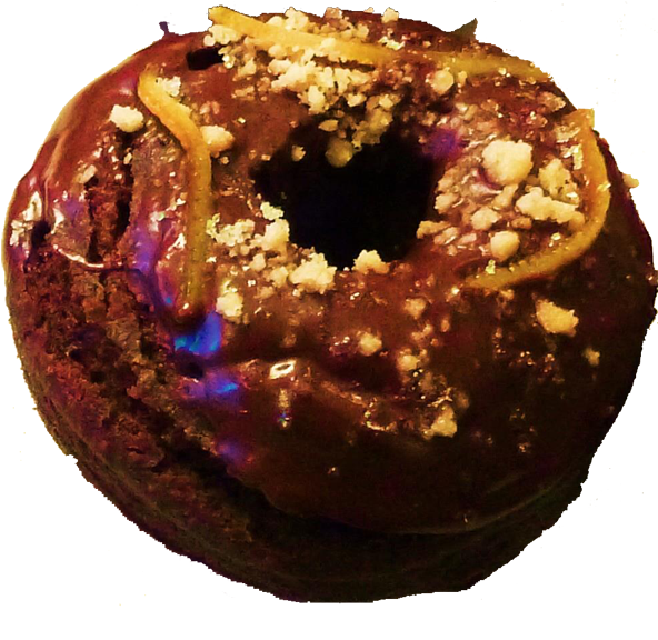 Orange Peel - Doughnut Clipart (600x576), Png Download