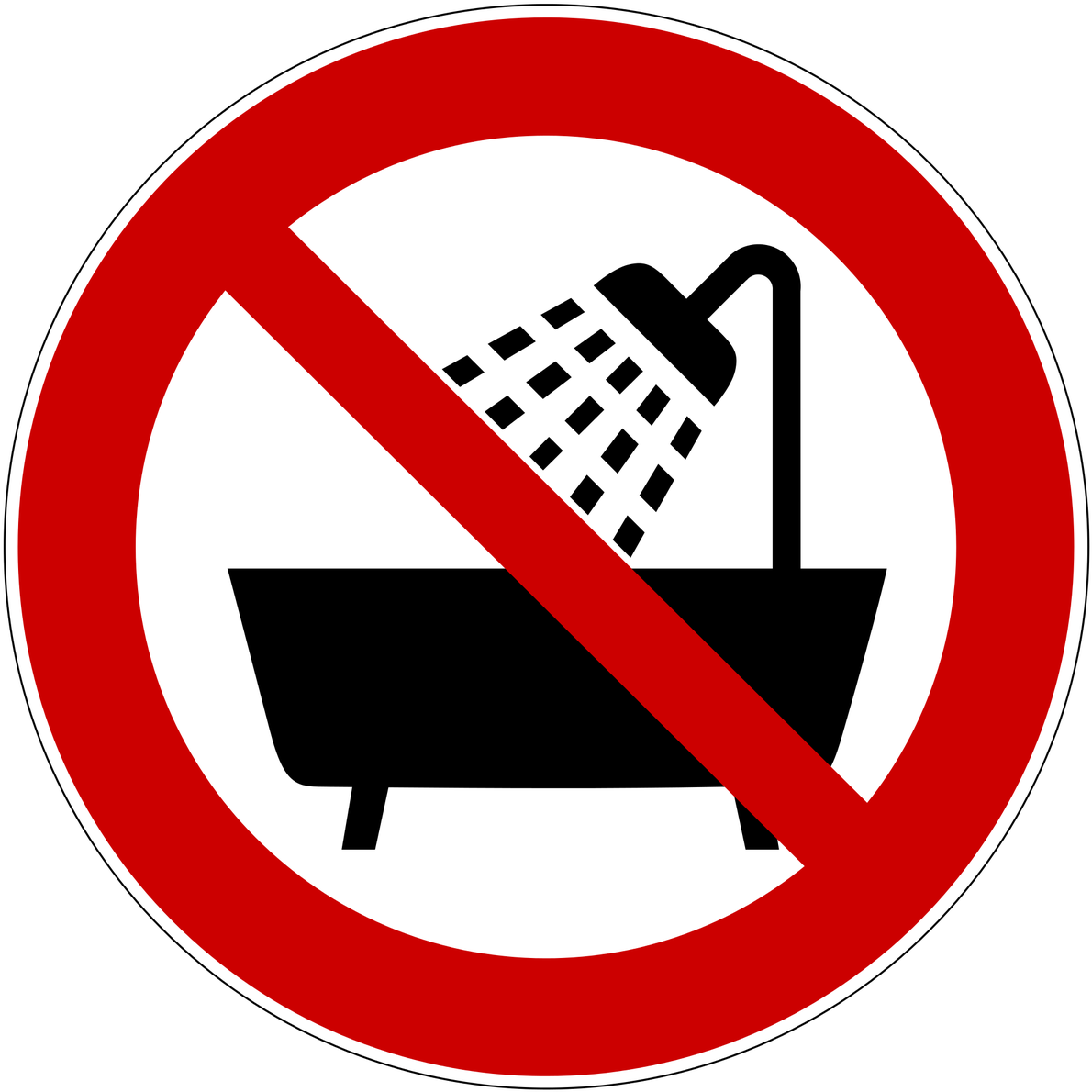 Gomdl - No Showers Clipart (1200x1200), Png Download