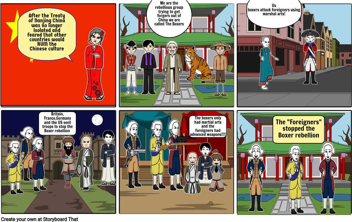 The Boxer Rebellion - Cartoon Clipart (1165x734), Png Download