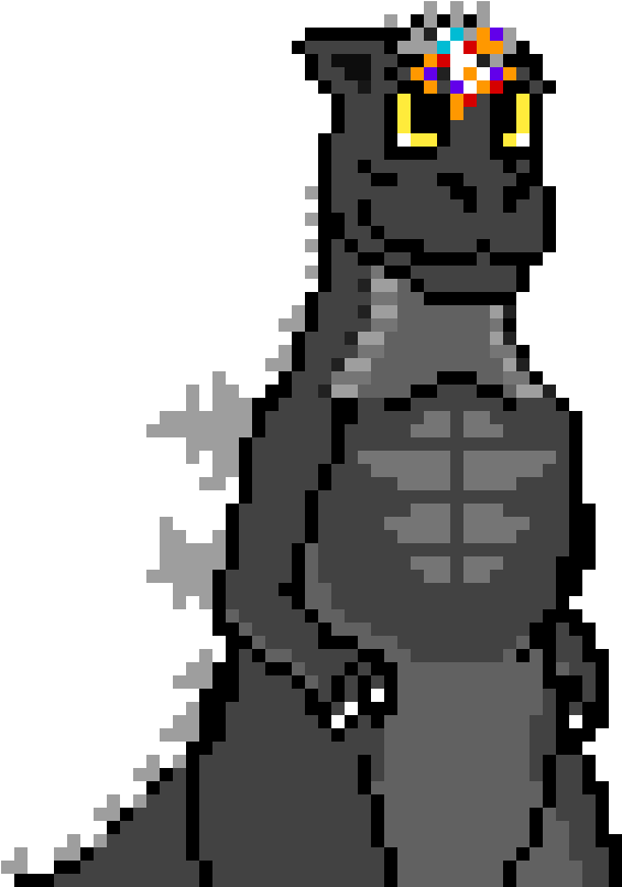 Baby Godzilla W/ A Fairy - Cartoon Clipart (1200x1200), Png Download