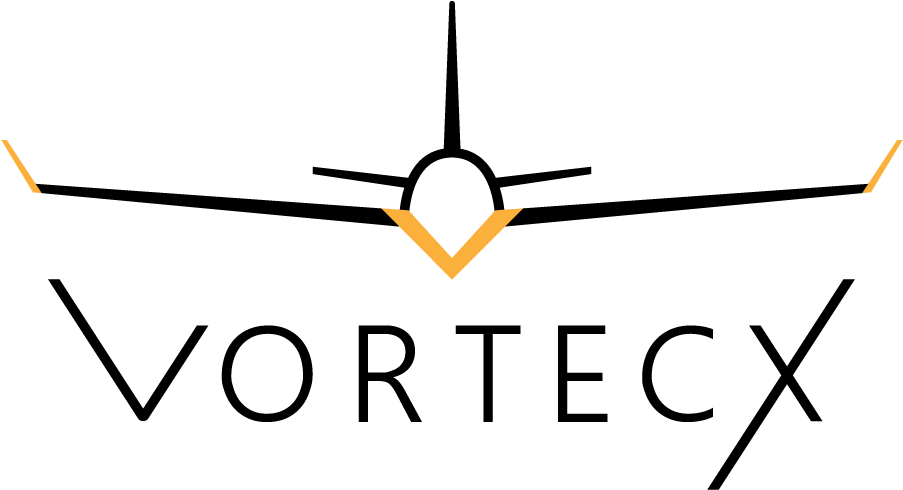 Vortecx Industries Logo Creation - Airliner Clipart (1366x768), Png Download