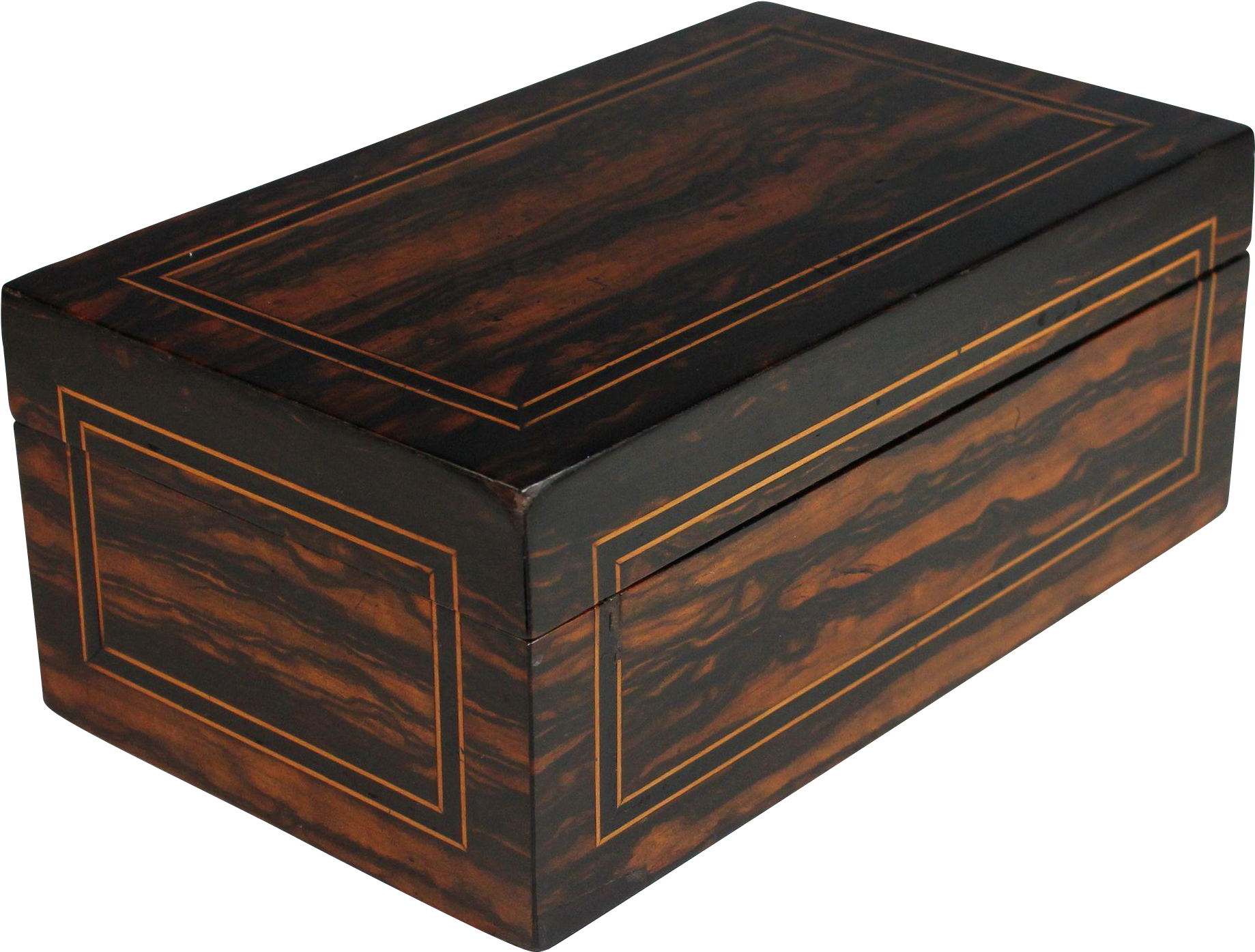 Antique Coromandel Wooden Wood Jewelry Box - Box Clipart (1838x1838), Png Download