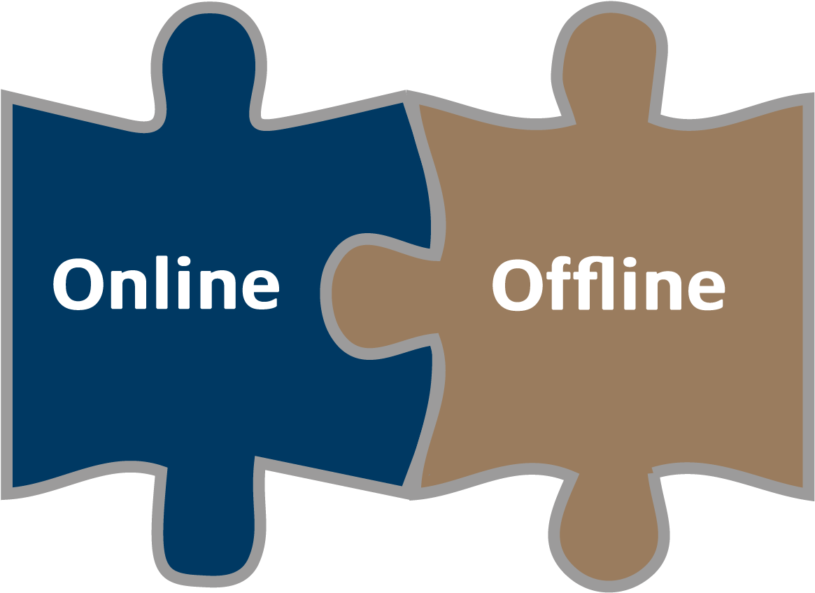 It's Not A Battle Between Online Or Offline - Sign Clipart (1430x967), Png Download