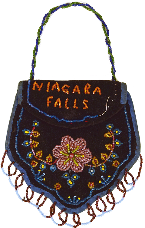 Indigenous Beadwork On A Purse With Niagara Falls Spelt - Tote Bag Clipart (500x797), Png Download