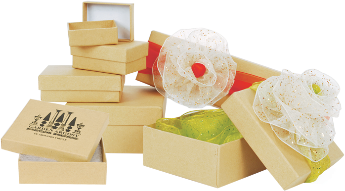 Natural Kraft Jewelry Boxes - Halva Clipart (700x700), Png Download