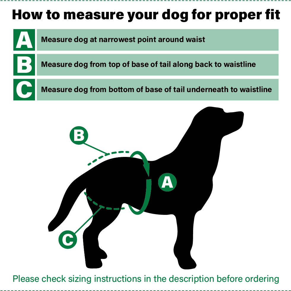 Vet's Best Perfect Fit Washable Female Dog Diaper - Dog Diapers Clipart (981x983), Png Download