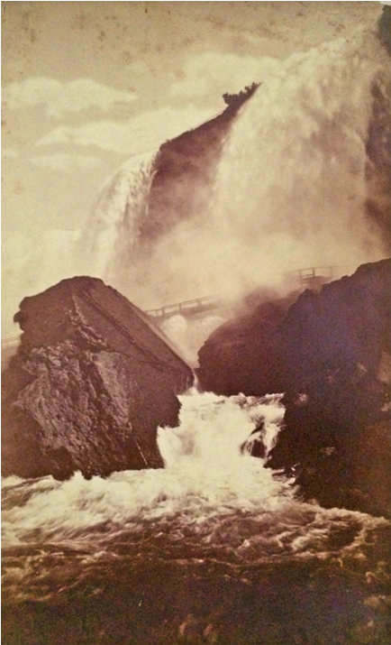 Curtis [1830-1910] Photographer “niagara Falls” Circa - George Curtis Niagara Falls Transparency Clipart (1024x1024), Png Download