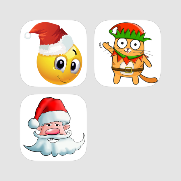 Animated Xmas Emoji & Stickers On The App Store - Smiley Face Clipart (630x630), Png Download