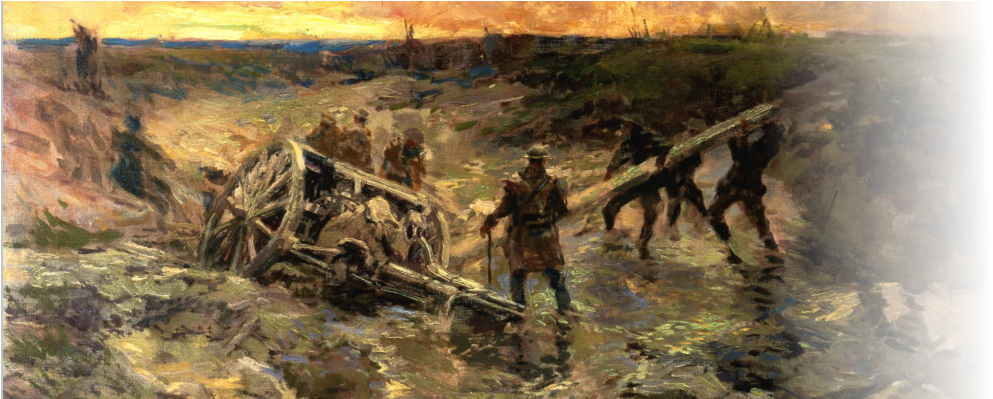 Canadian Gunners In The Mud Passchendaele Clipart (1000x398), Png Download