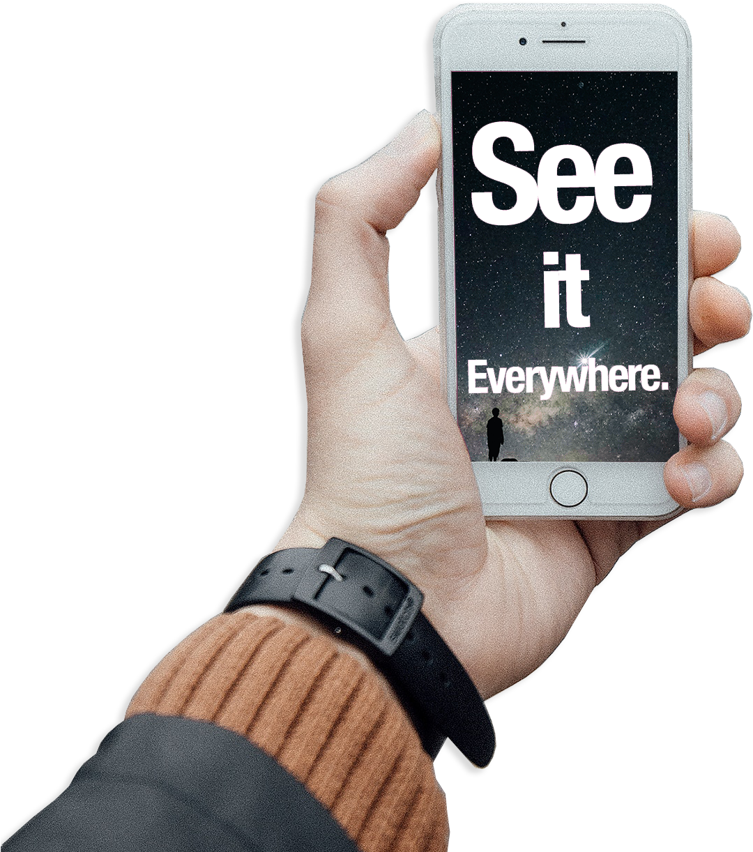 Digital Face Of Your Company - Iphone Clipart (1600x1296), Png Download