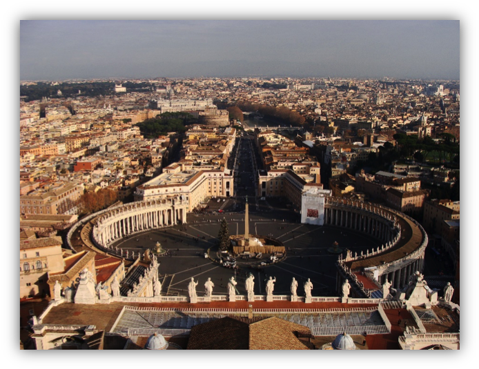 The Vatican City, View - Saint Peter's Square Clipart (701x542), Png Download