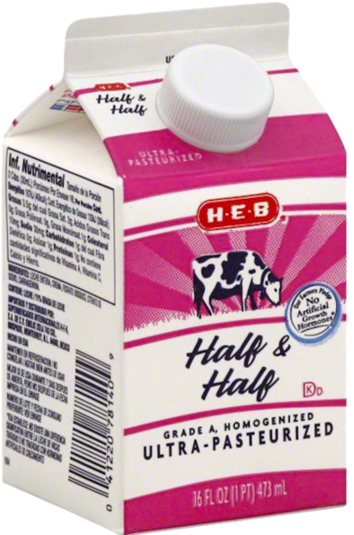 H E B Half And Half - Heb Cream Clipart (600x600), Png Download