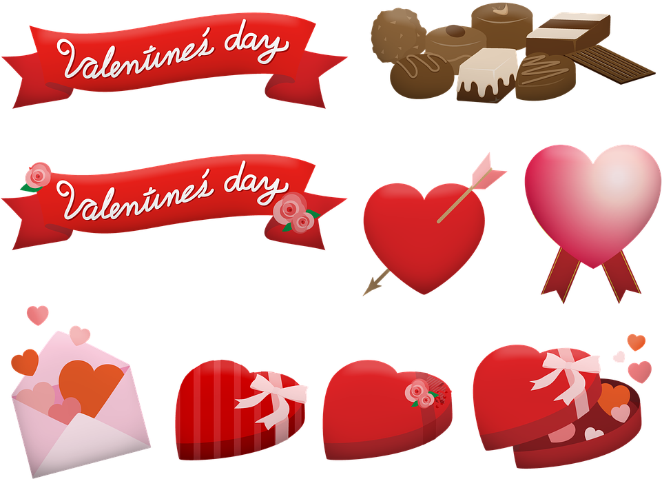 Valentines Day Background - Valentine's Day Clipart (960x702), Png Download
