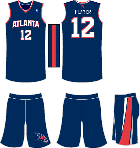 Atlantahawksawayuniform2 Atlanta - Atlanta Hawks Jersey Clipart (600x590), Png Download
