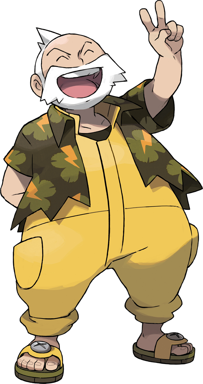 Pokemon Alpha And Omega Old Gym Leader Clipart (677x1280), Png Download