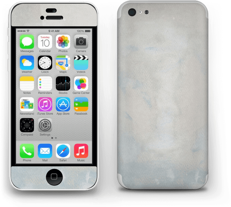 Dreamy Watercolor Skin - Iphone 5c With Case Clipart (742x666), Png Download