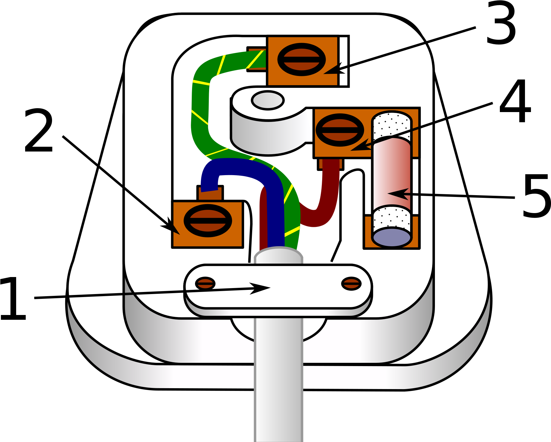 Electrical Wiring In Hong Kong - Wiring Plug 3 Pin Clipart (2000x1527), Png Download