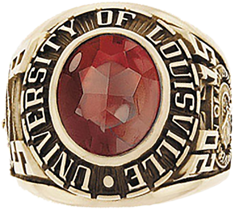 University Of Louisville Men's Medium Traditional Ring Clipart (800x800), Png Download