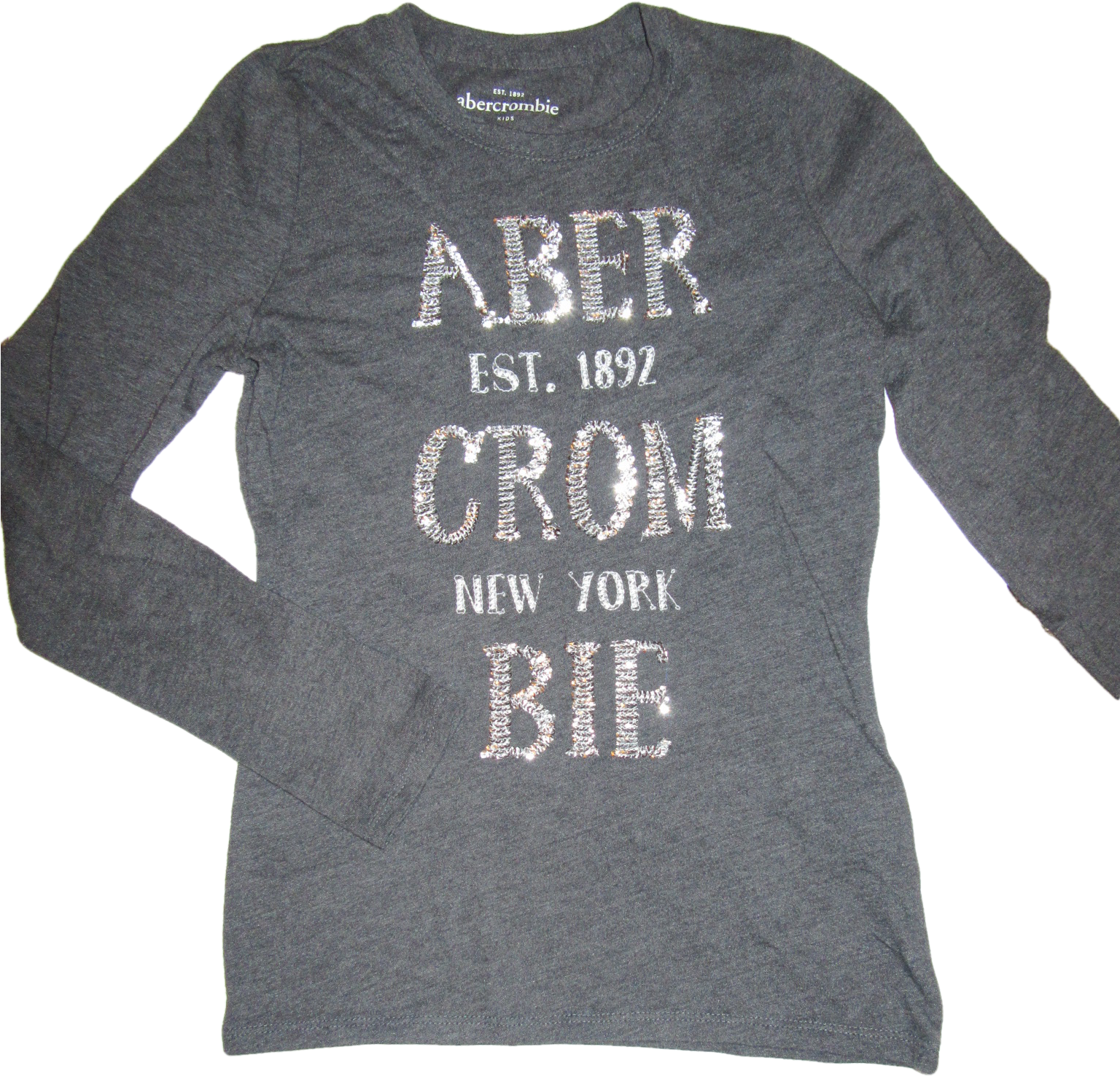 Girls 11/12 Abercrombie - Long-sleeved T-shirt Clipart (1536x2048), Png Download