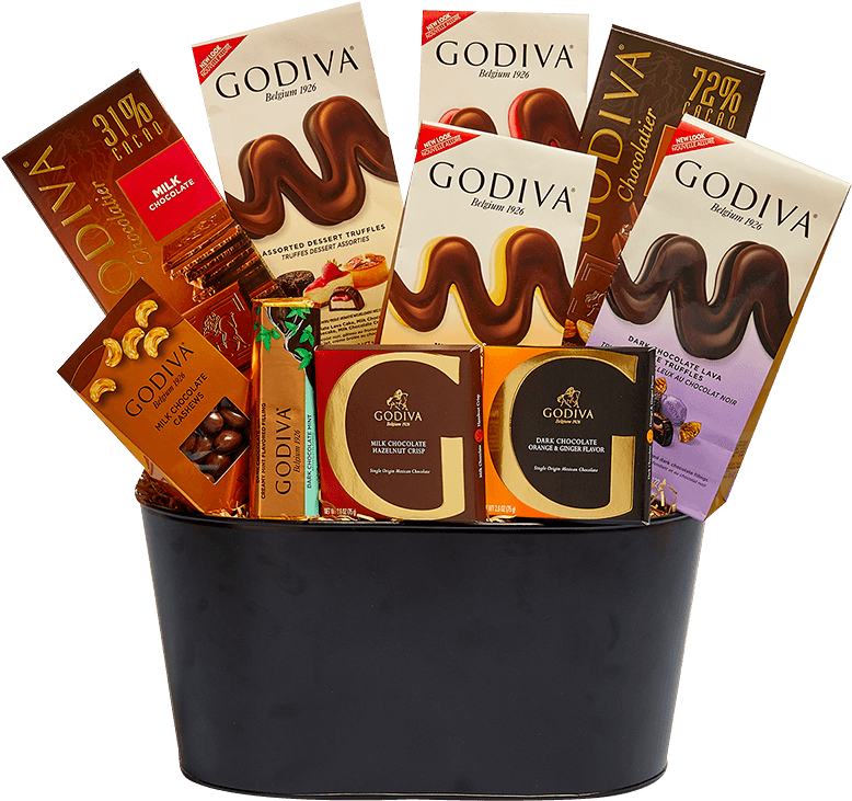 Glorious Godiva Basket Extra Large - Chocolate Clipart (800x800), Png Download