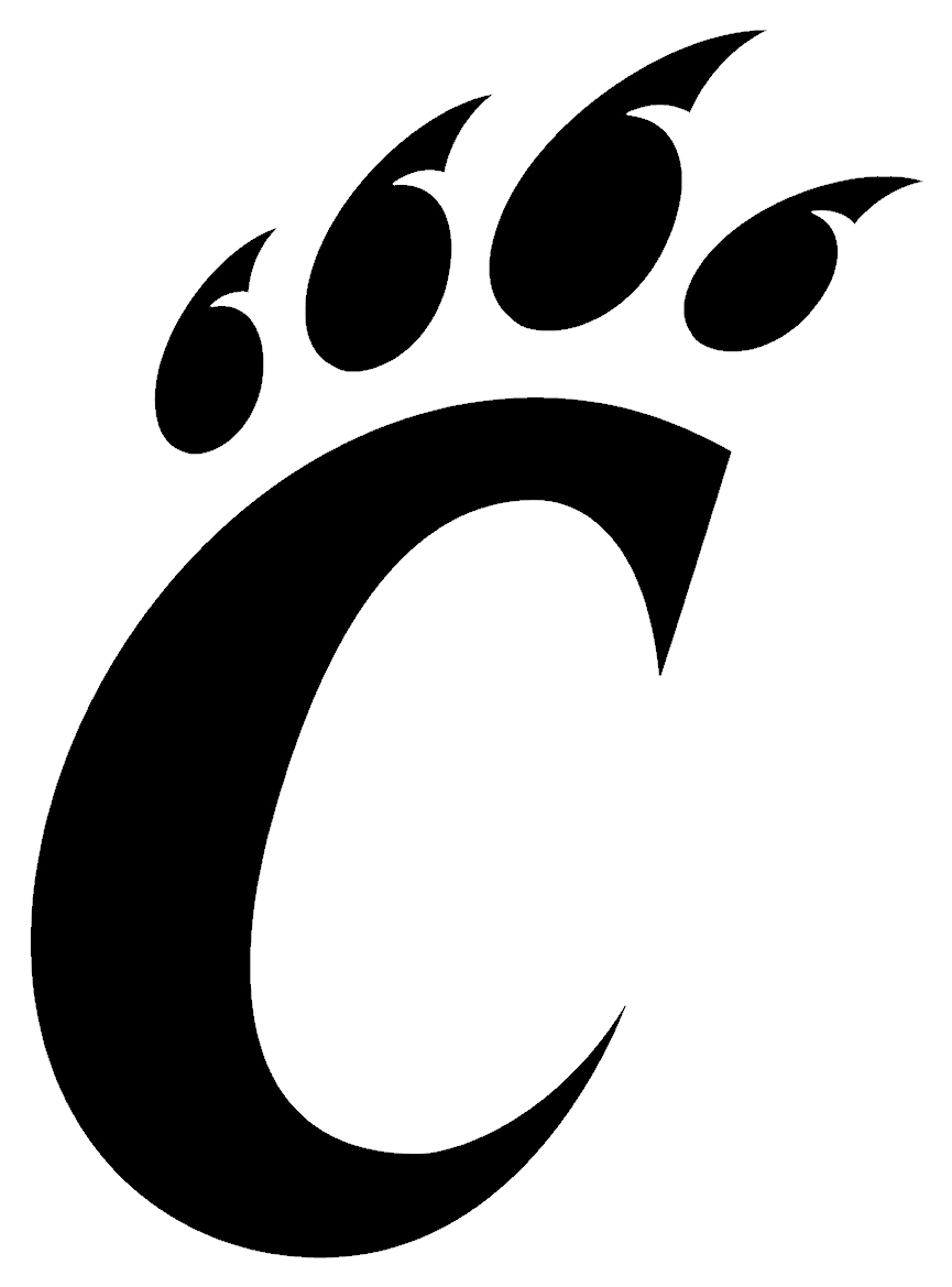 Christoval Cougars - Cincinnati Bearcats Logo Clipart (885x1188), Png Download