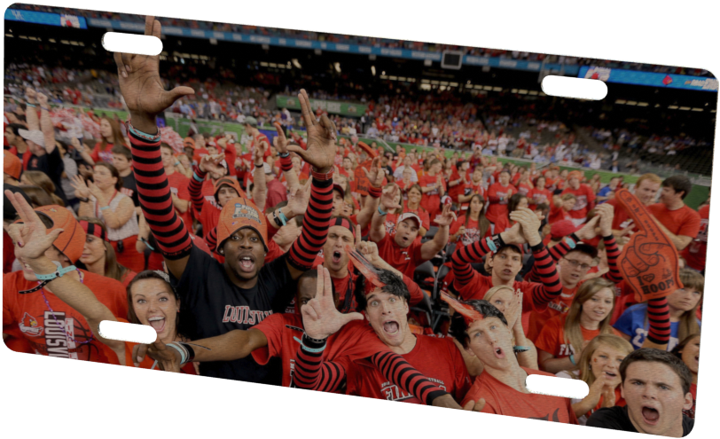 University Of Louisville Cardinals Custom Metal Photo - Crowd Clipart (1024x768), Png Download