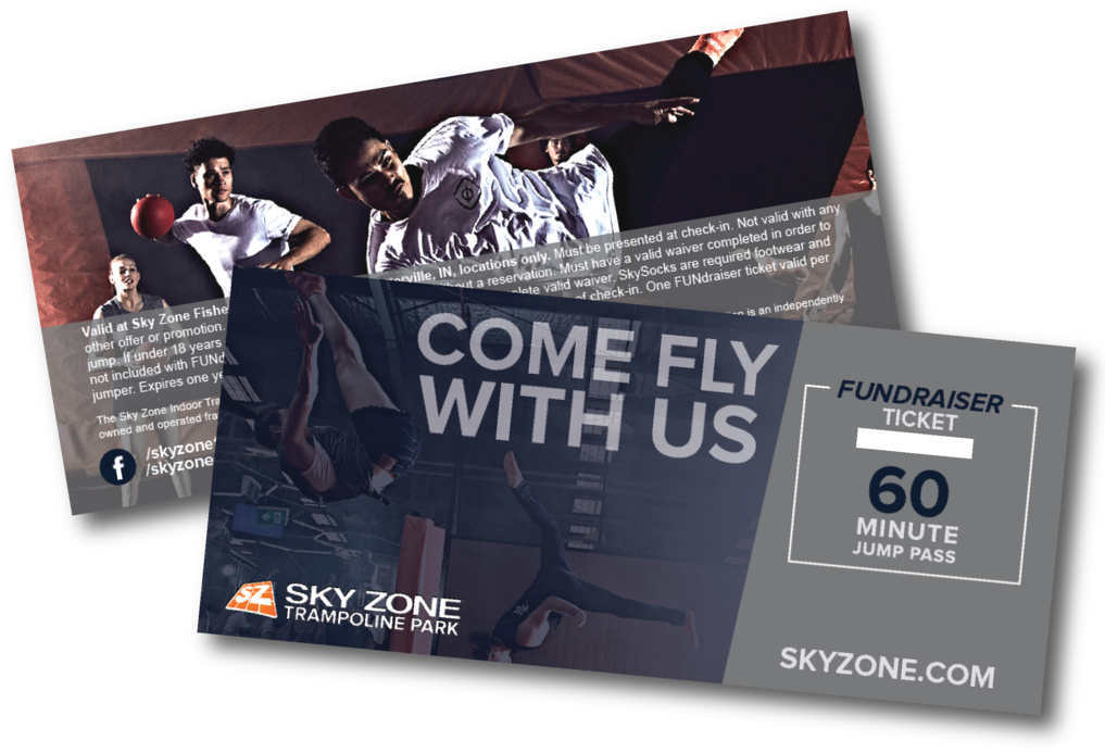The Tickets Can Be Redeemed For A One-hour Jump Session - Flyer Clipart (1024x699), Png Download