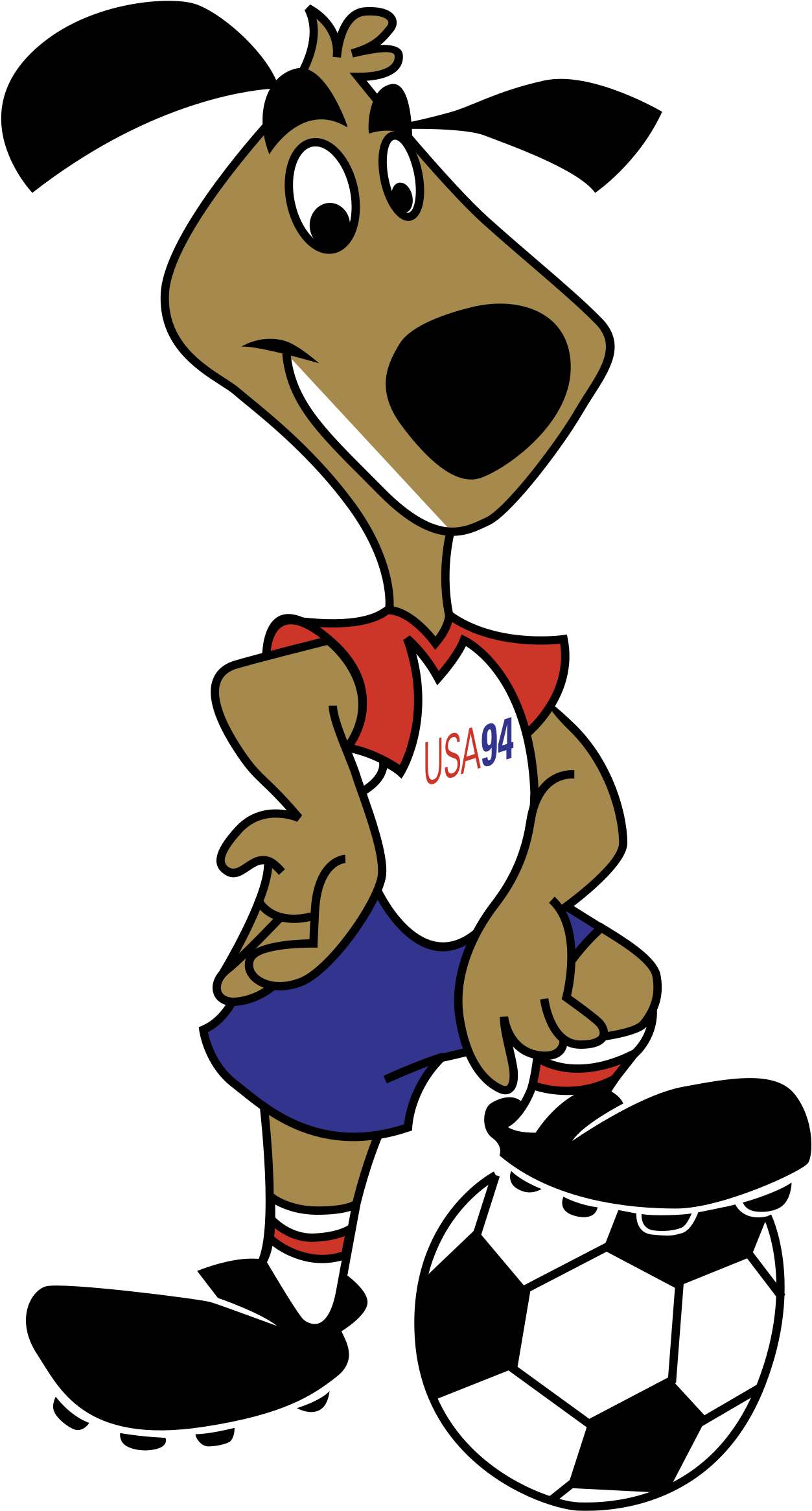 Football Mascot Logo Png Transparent - Estados Unidos 1994 Mascota Clipart (2400x2400), Png Download