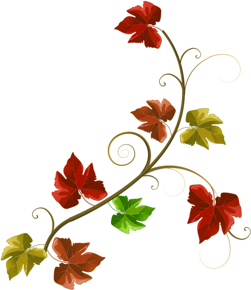Autumn Leaves Decoration Clipart Png Image - Autumn Leaves For Decoration Transparent Png (522x600), Png Download