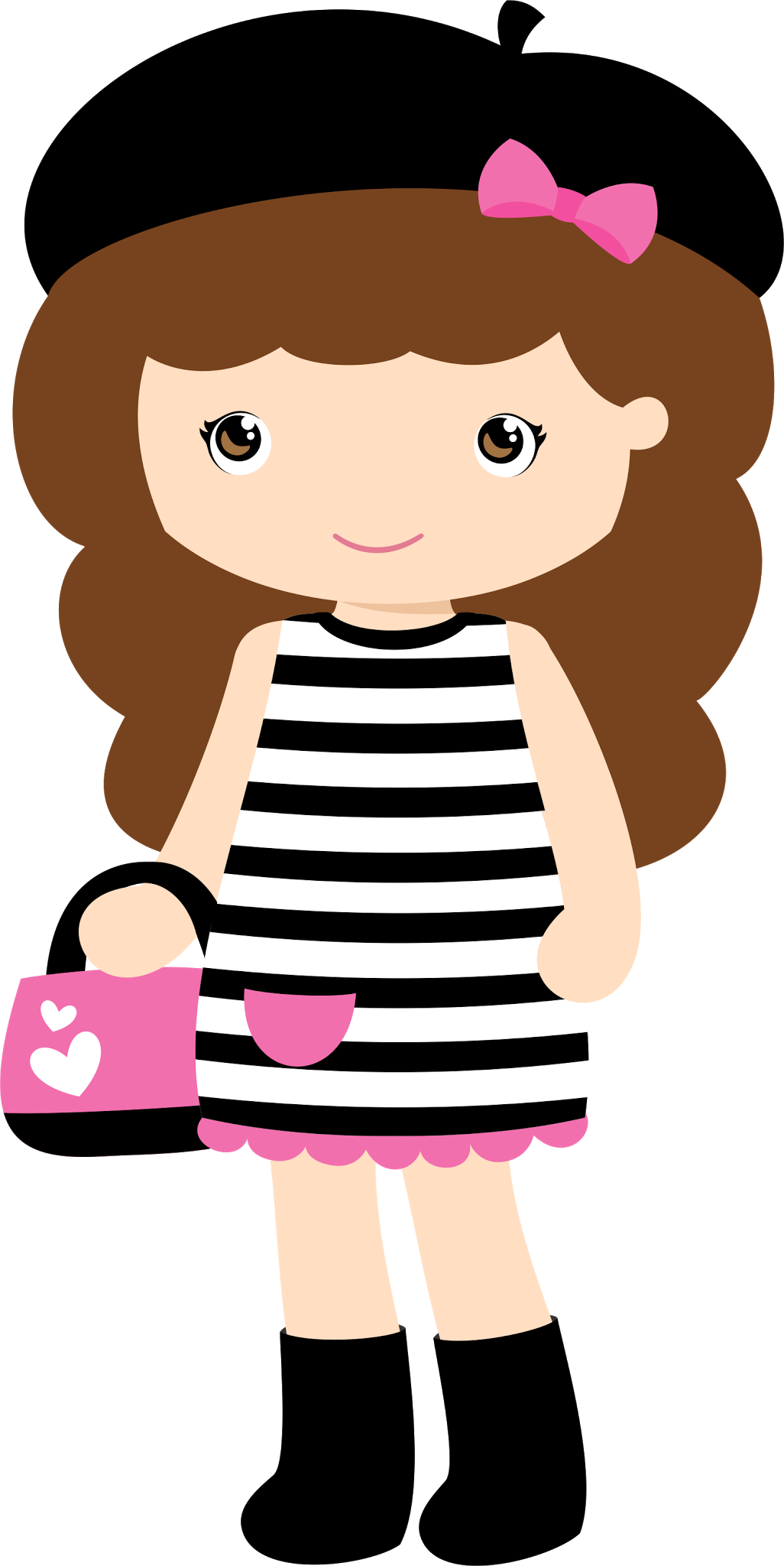 Meninas * Bonecas Paris Girl, Paper Dolls Printable, - Menina Paris Clipart (1026x2048), Png Download