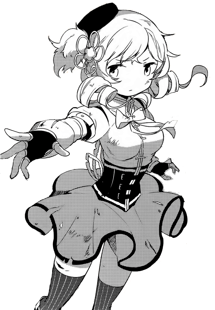 “transparent Tomoe Mami From Puella Magi Madoka Magica - Madoka Magica Mami Transparent Clipart (778x1061), Png Download