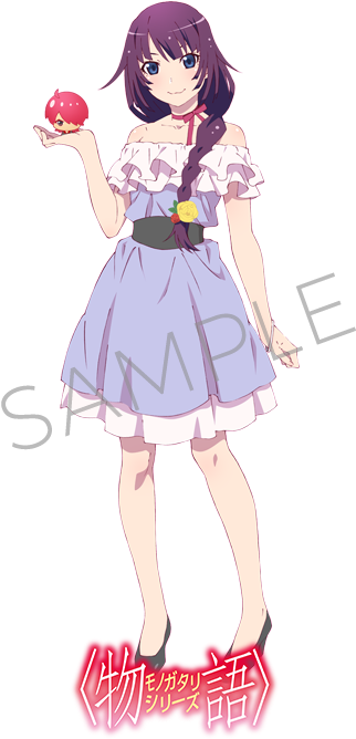147kib, 500x700, Img Chara15 - Hitagi Senjougahara Official Art Clipart (500x700), Png Download