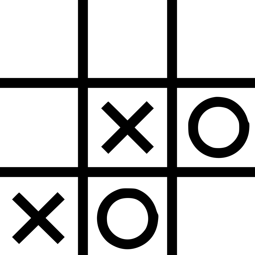 Entertainment Fun Tictactoe Tic Tac Toe Svg Png Icon - Tic Tac Toe .icon Clipart (980x980), Png Download