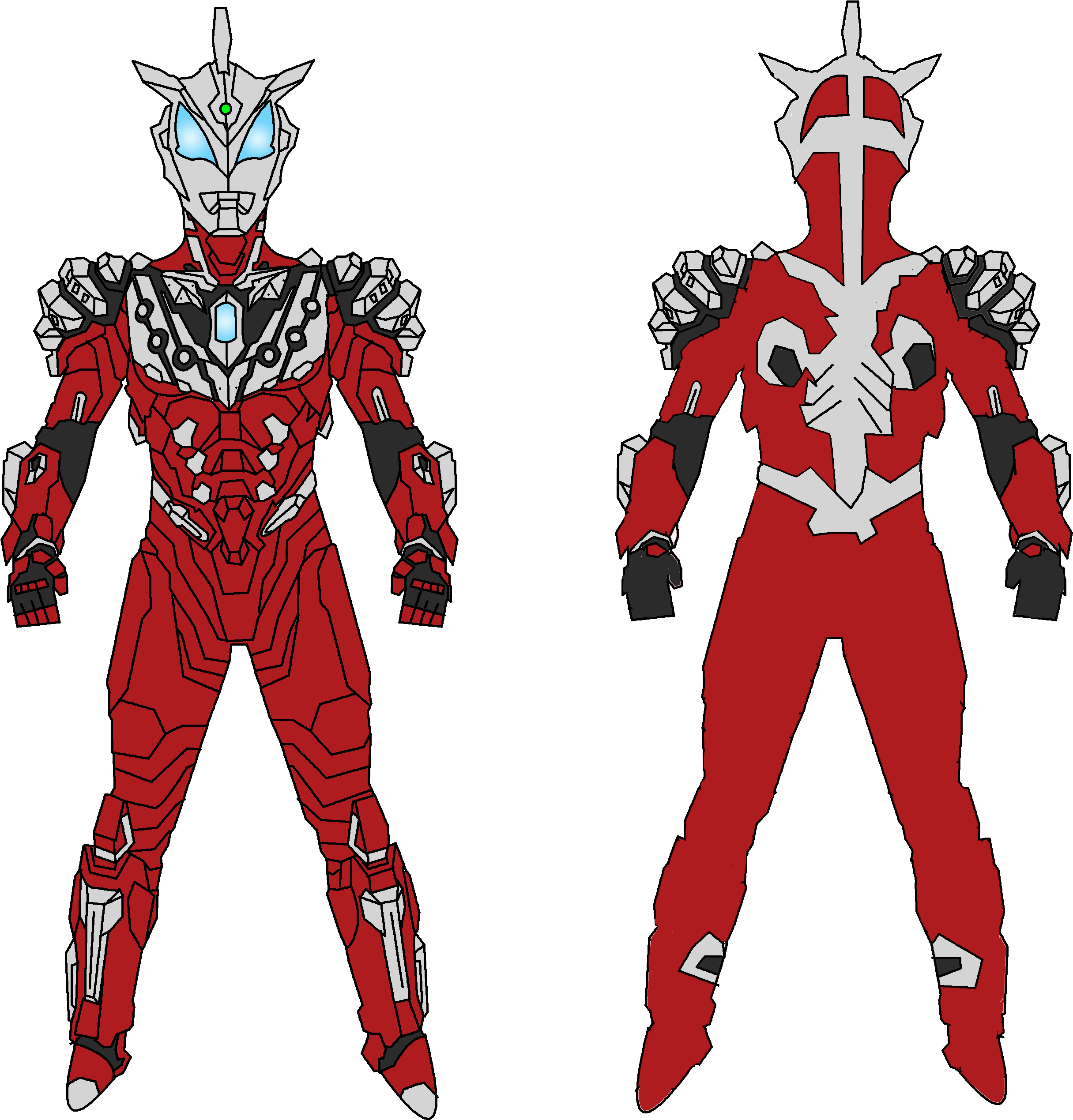 Ultraman Geed Solid Burning Clipart (3300x2550), Png Download