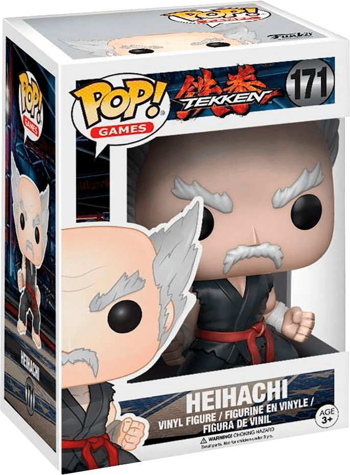 Heihachi Vinyl Figure - Iron Fist Pop Dolls Clipart (685x931), Png Download