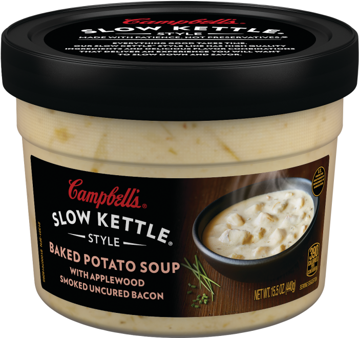 Campbell's Slow Kettle Style® Baked Potato Soup With - Campbell's Potato Soup Clipart (701x660), Png Download