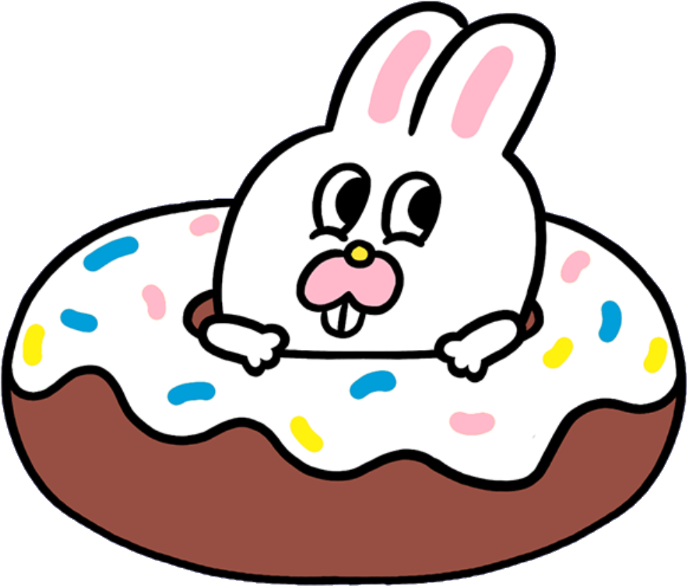 #donut #bunny #mochi #kawaii #cute #softbot #png Clipart (996x915), Png Download