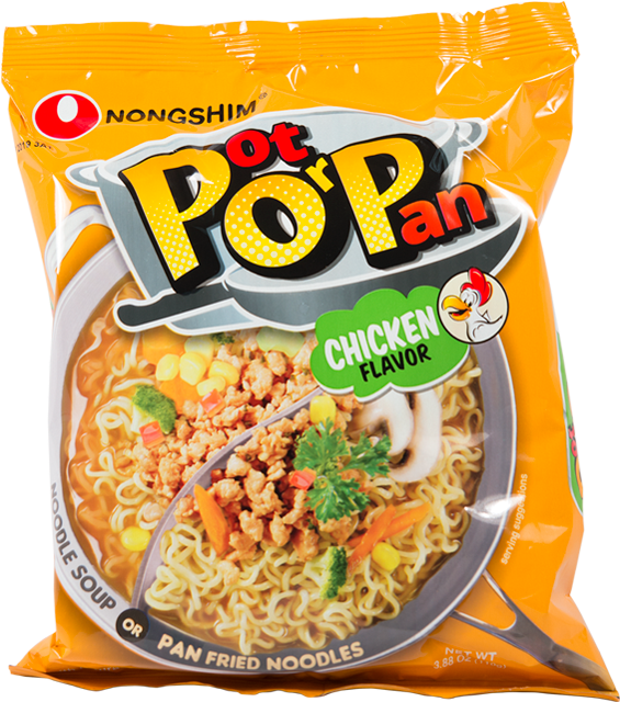 Ns Pot Or Pan Chicken Noodle - Nongshim Pot Or Pan Clipart (640x640), Png Download