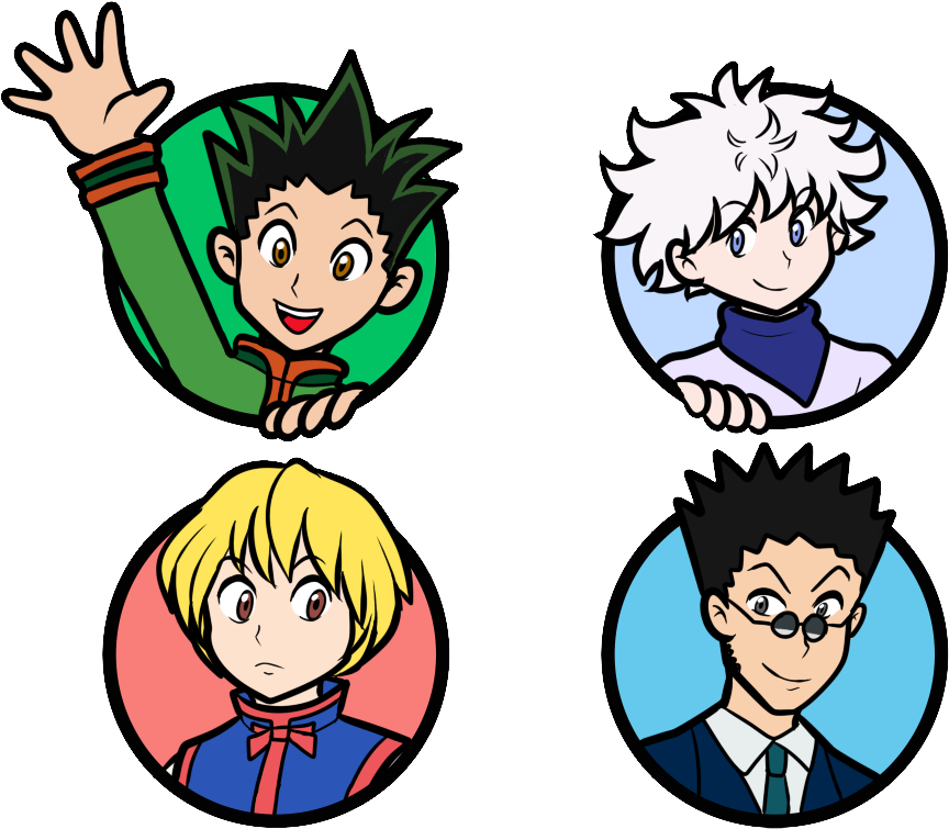 I Made Some Sm3dw Hunter X Hunter Icons - Cartoon Clipart (1000x800), Png Download