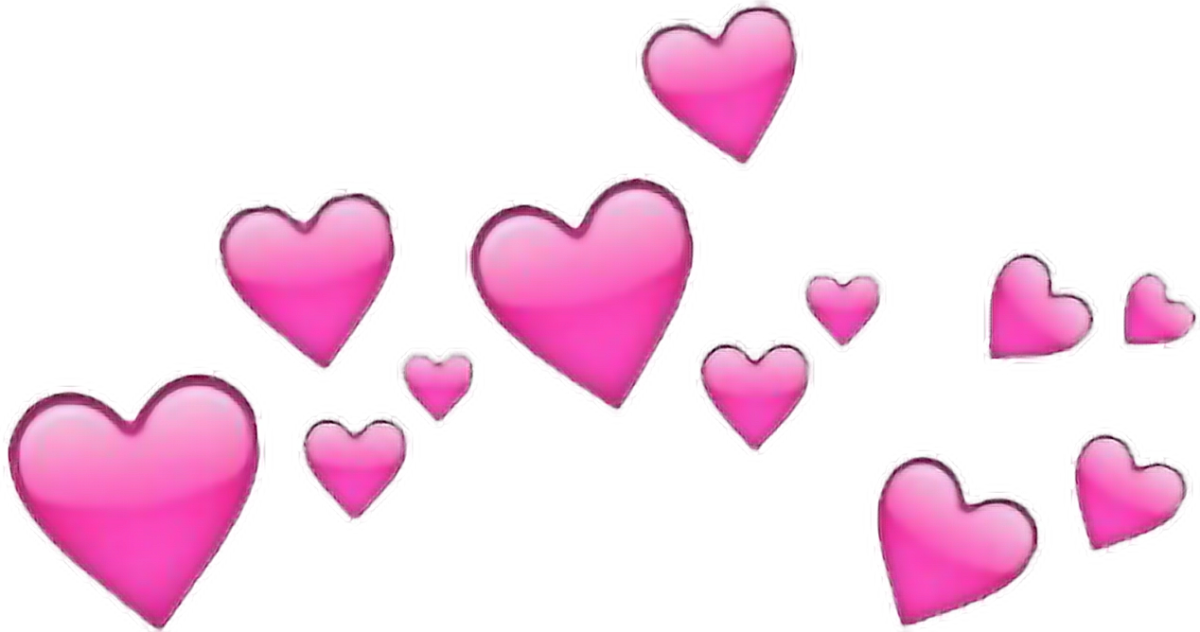 Emojis De Coração Do Whatsapp Png , Png Download - Pink Heart Emoji Crown Clipart (1200x632), Png Download