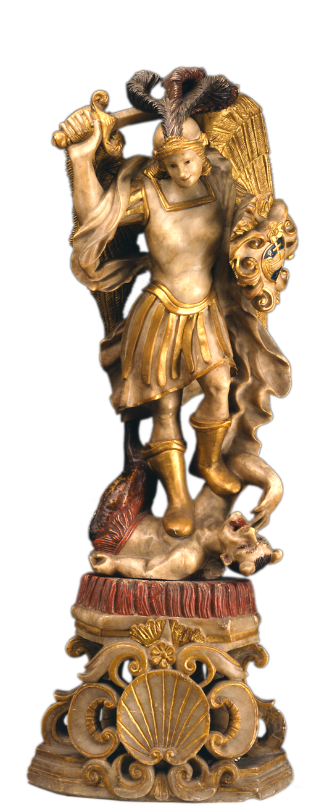 San Miguel Arcángel - Statue Clipart (432x860), Png Download