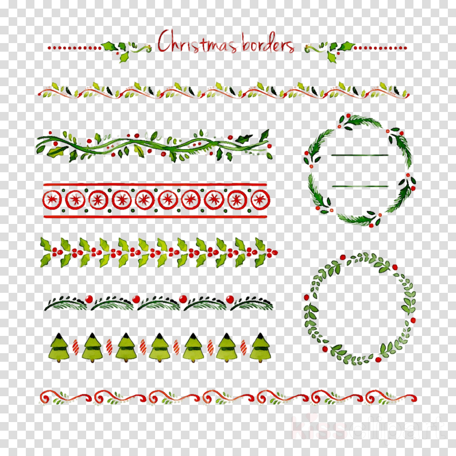 Chalkboard Border Png Christmas Dividing Lines Clipart Large Size