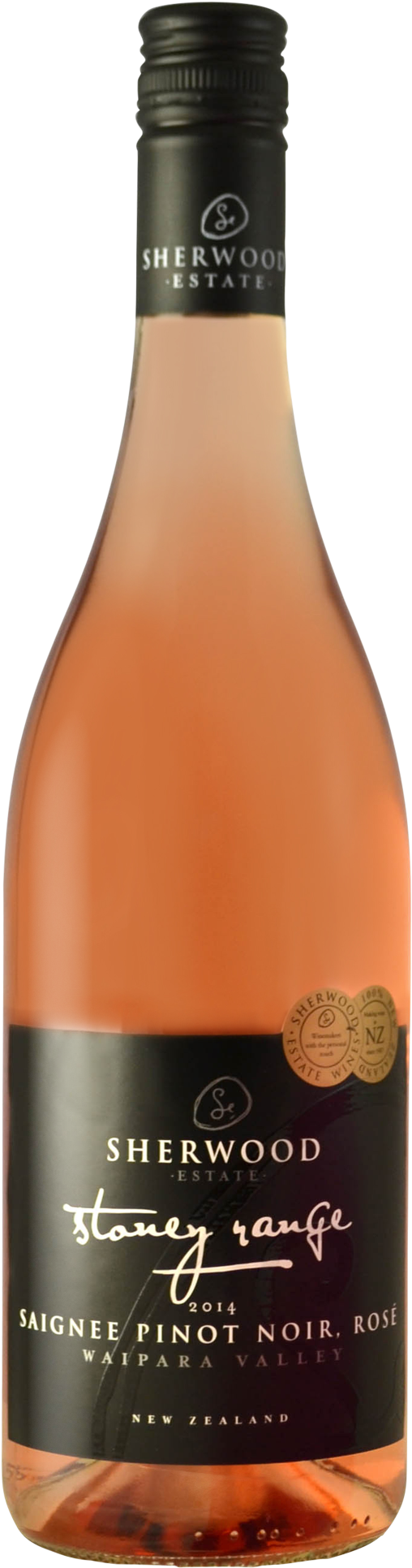 Sherwood Estate Stoney Range Saignee Pinot Noir Rose - Glass Bottle Clipart (1600x2000), Png Download