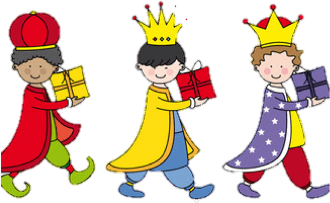 Three Cartoon Kings Clipart (750x499), Png Download