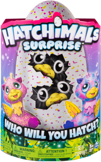 Hatchimals Surprise Giraven, Pink Gul - Egg Surprise Toys Clipart (800x584), Png Download