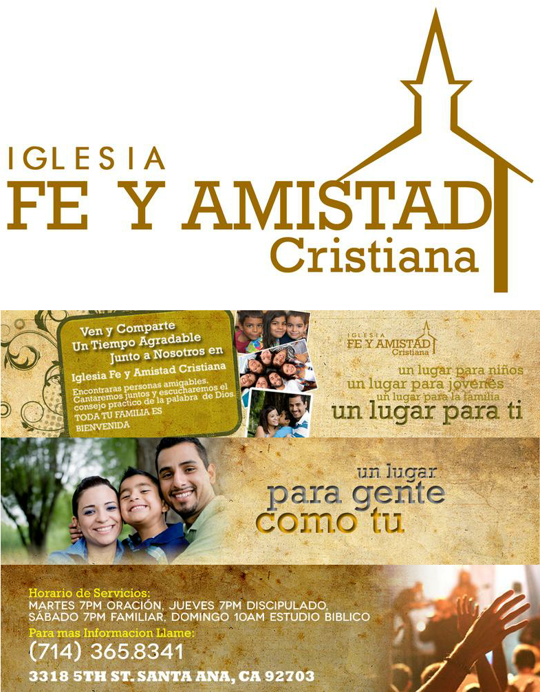 Iglesia Fe Y Amistad Cristiana Competitors, Revenue - Flyer Clipart (1024x1037), Png Download