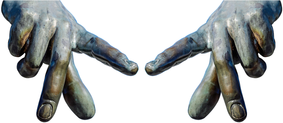 Lengua De Señas - Main Statue Png Clipart (960x423), Png Download