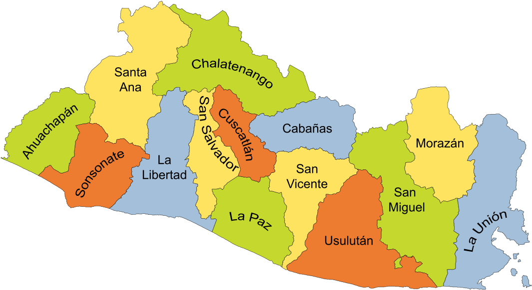 14 Departamentos De Salvador Clipart (1200x752), Png Download